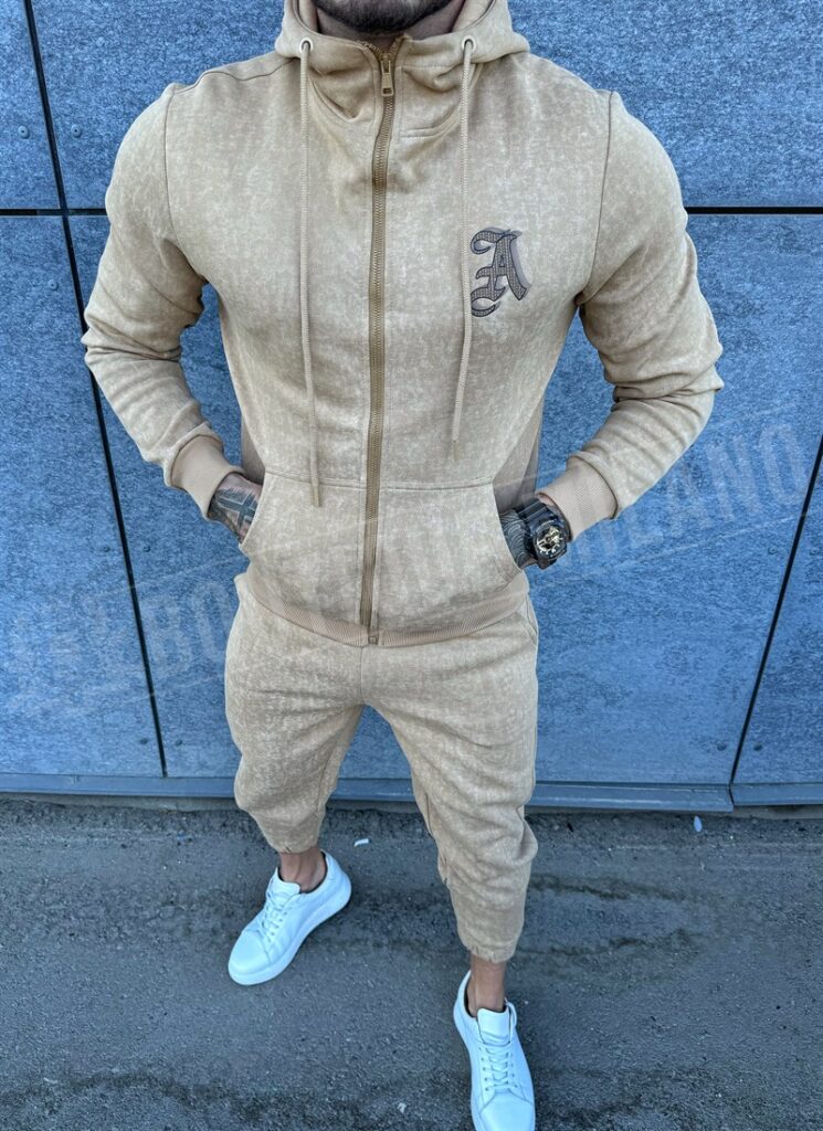 Ανδρική αθλητική μπεζ φόρμα L1508-2