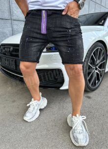 Ανδρικό κοντό γκρι τζιν παντελόνι KD1131