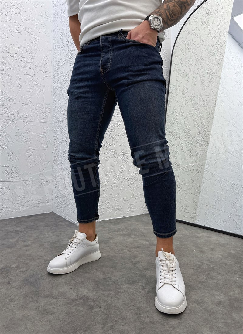 myjki-ichisteni-dynki-v-tymno-sin-cvqt-a1602 Ανδρικό τζιν παντελόνι slim fit σκούρο μπλε A1602