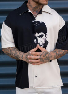 Ανδρικό oversized πουκάμισο “Scarface Edition” R1002
