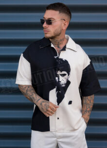 Ανδρικό oversized πουκάμισο “Scarface Edition” R1002