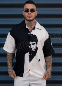 Ανδρικό oversized πουκάμισο “Scarface Edition” R1002