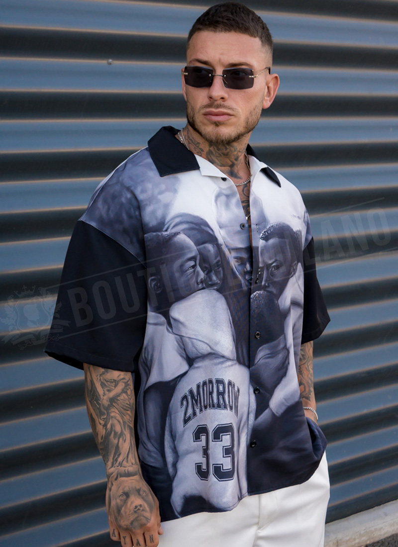 Ανδρικό oversized πουκάμισο “Urban Legacy” R1004