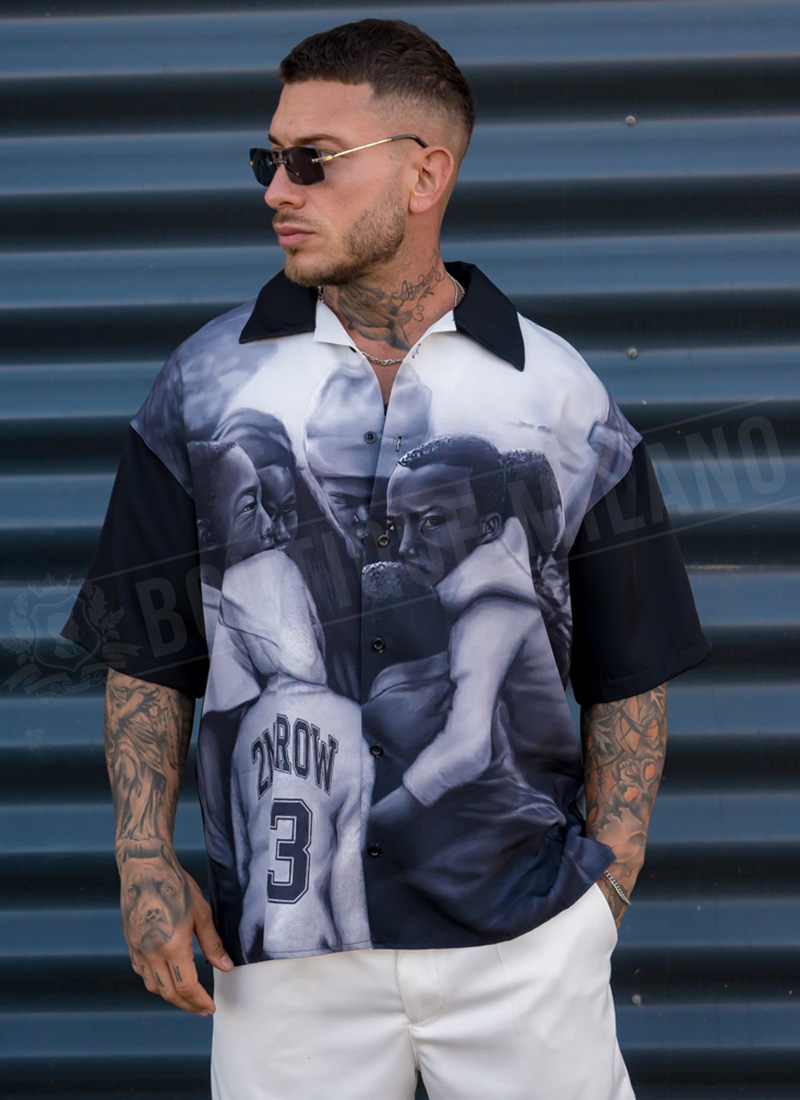 Ανδρικό oversized πουκάμισο “Urban Legacy” R1004