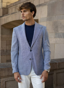 Ανδρικό μπλε σακάκι smart-casual M277-13