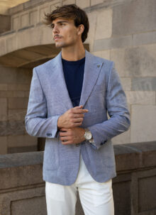 Ανδρικό μπλε σακάκι smart-casual M277-13